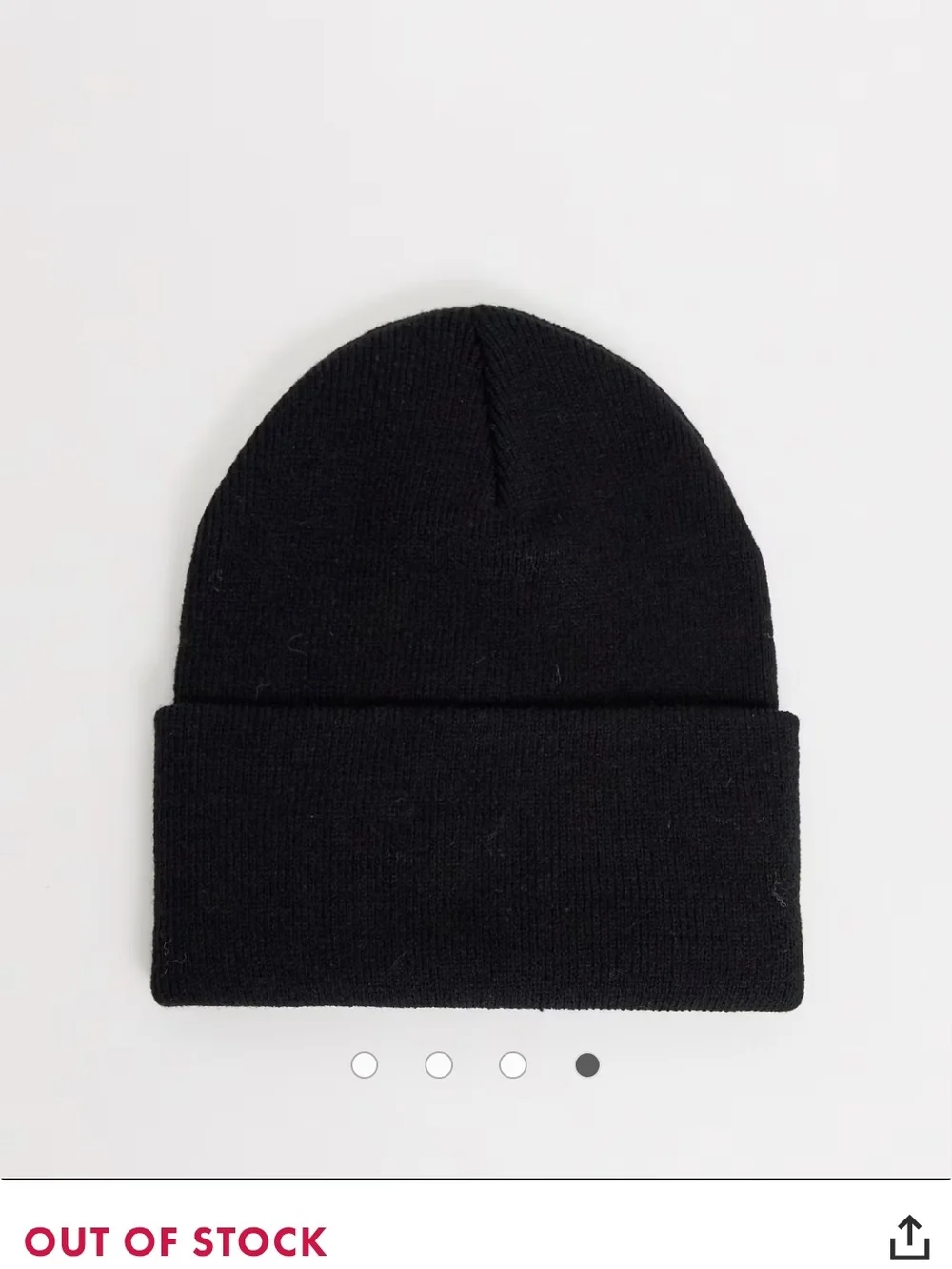 Herschel Supply Company Black Knit Cuffed Beanie